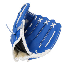 Erwachsenen-Jugendlicher Leder-Baseballhandschuh, atmungsaktiver Softball-Handschuh 29,2 cm Blau