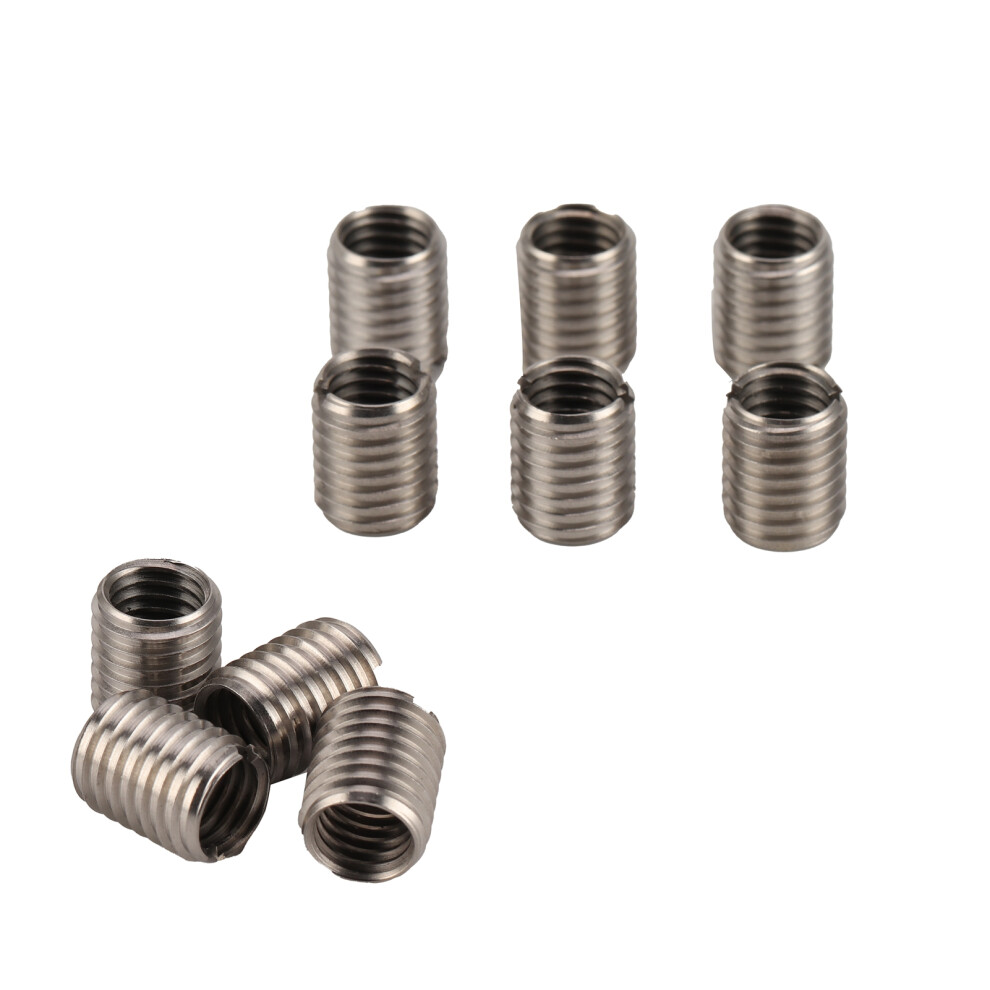 10Pcs Stainless Steel Thread Inserts Repair Nut M10x1.5 & M12x1.75 4911391595227
