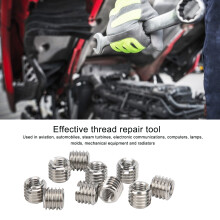 10Pcs Stainless Steel Thread Reducing Nut Kit M5-M8 Female Male Fastener Repair