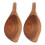 2Pcs Wooden Creative Coffee Bean Spoon Light Brown Irregular Shape for Stirring and Scooping 7