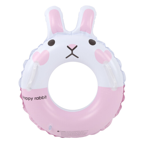 Inflatable Children’s PVC Pool Float Ring with Handle, 60cm Diameter 1