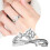 Rings Cosmic Planet Flash Diamond Ring Light Luxury Personalized Design Diamond Ring (Silver ) 2