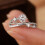 Rings Cosmic Planet Flash Diamond Ring Light Luxury Personalized Design Diamond Ring (Silver ) 3