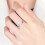 Rings Cosmic Planet Flash Diamond Ring Light Luxury Personalized Design Diamond Ring (Silver ) 4