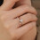 Rings Cosmic Planet Flash Diamond Ring Light Luxury Personalized Design Diamond Ring (Silver ) 5