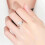 Rings Cosmic Planet Flash Diamond Ring Light Luxury Personalized Design Diamond Ring (Silver ) 7