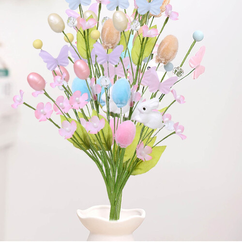 Easter floral egg picks and revival branches for spring 2