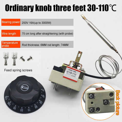 Mechanical Temperature Controller Wide Range for Ovens and 2