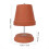 Rode terracotta binnenkachel decoratieve handwarmer 3