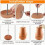 Rode terracotta binnenkachel decoratieve handwarmer 7
