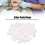 100pcs Silicone Dental Color Code Rings for Orthodontics White 3