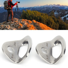 2Pcs Stainless Steel Climbing Hangers – Durable Rock Climbing Anchors