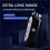 2X LED Power Digital Display  Wireless Headphones Retractable Collar Clip Single Headset Retractable with Wire 4