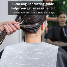 1PC Silicone Hair Cutting Collar Waterproof Cutting Cape with Stripe Salon Hairdressing Hair Cutting Pad