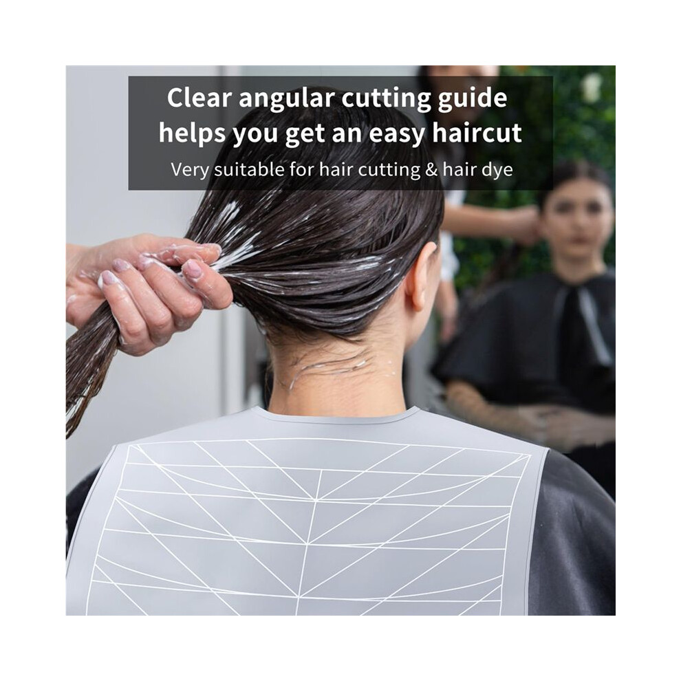 Tlily 1Pc Silicone Hair Cutting Collar Waterproof Cutting Cape With Stripe Salon Hairdressing Hair Cutting Pad