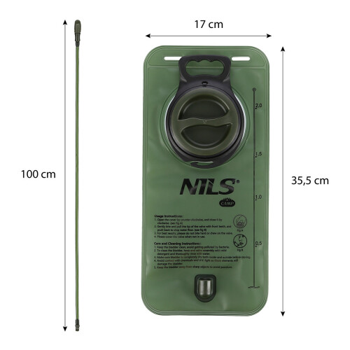 2L Green Waterskin - Odolná, lehká hydratace 1