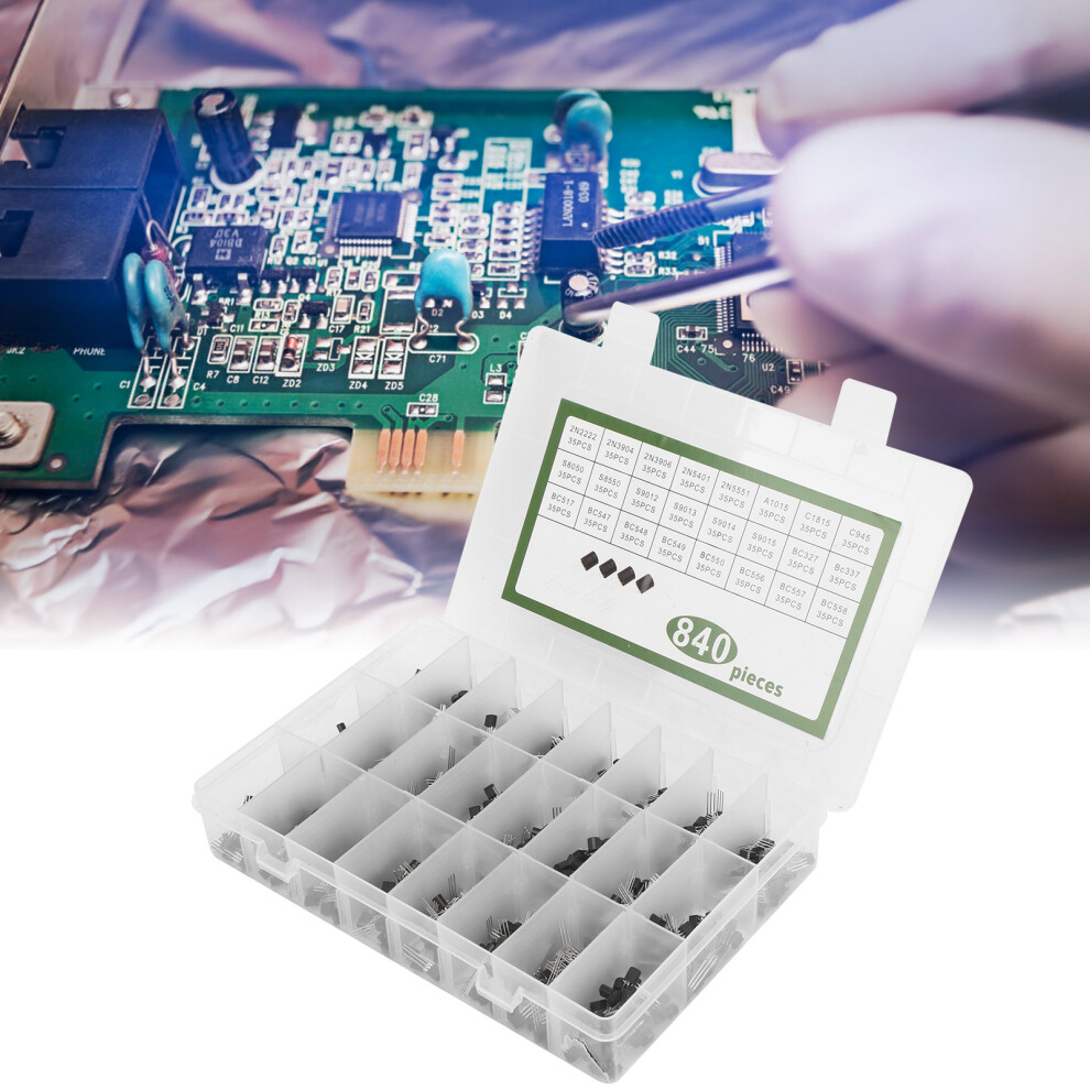Power Transistor Kit 840 Pieces Toâ92 Triodes Industrial Control Components 9491392063437