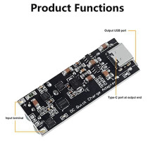 12PCS 60W 6-35V to USB Type C PD 3.0 QC4.0 + & Type A QC3.0 Fast Charge 12V 24V Step-Down Power Module