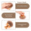 Makeup Brush for Bronze Blend Self Tan Back Applicator Provides Unblemished Application Without Streaking Brush RoseGold 3