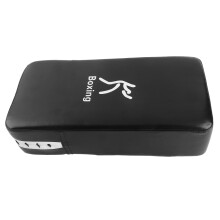 Black PU Leather MMA Kick Pad 39.5cm Boxing Muay Thai Punching Pad