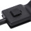 2x Lock Knob Tab 15214027 ABS Ebony 19