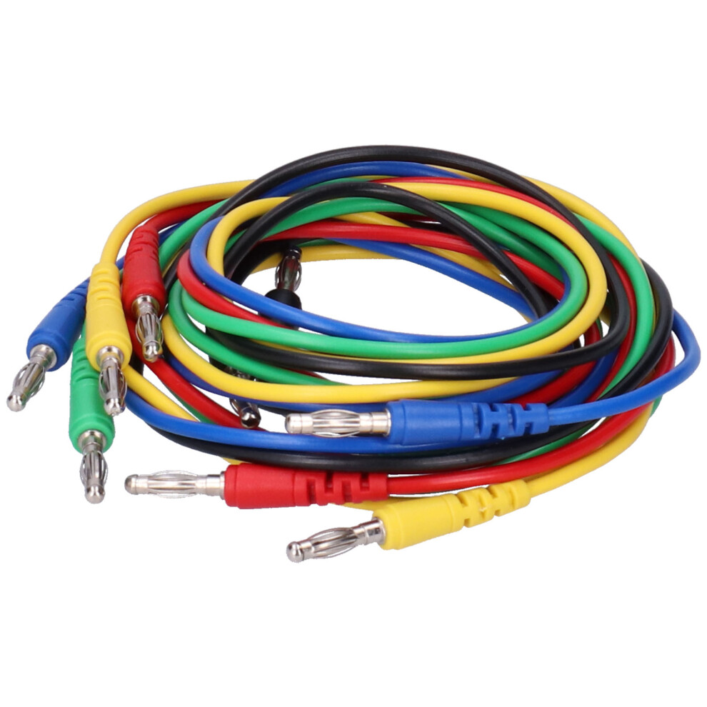 Test Lead Set 4Mm Banana Plugs 1M With Crocodile Clips For Electrical Testing 5091391601896