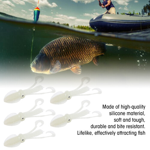 5 Pack Luminous Octopus Trolling Bait