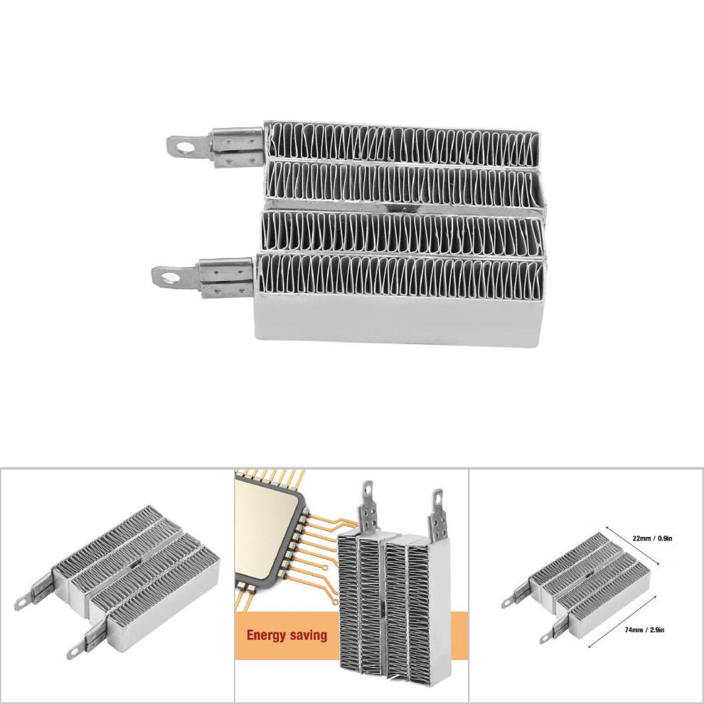 Aluminium Ptc Ripple Heating Plate 12V/70W, 74X42mm, Durable Heater 8741391602375