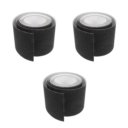 3Rolls Black Traffic Tape with Realistic Design for Model Train Scenes