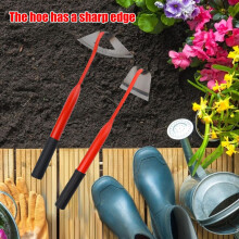 Handhacke aus Stahl, 40 cm, Garten-Unkrautwerkzeug - tragbar