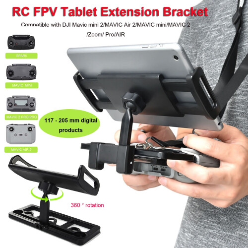 RC FPV Tablet Extension Bracket Mount 360 Rotation Holder for Mavic 2 1