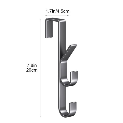 Türhaken-Set, robust, aus Stahl, 2er-Pack 1