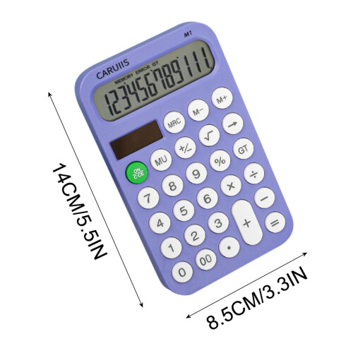 Mini Calculator Small Cute 12 Digits Standard Function CalculatorsCal for Desktop Home Office School Students Kids 2
