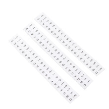 White Kalimba Key Stickers 17-Key Staff Labels for Thumb Piano Easy to Apply