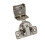 Overlay Soft Close 6 Way Compact Concealed Hinges for Kitchen Cabinets 1-3/8Inch 3