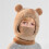 Bear Face Knitted Hat and Neck Gaiter Set for Kids 2
