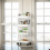 1pc 3/4-Tier Rolling Storage Cart, Plastic Multi-Functional Organizer Trolley, Slim, Space-Saving, Adjustable Shelves, with Easy 7
