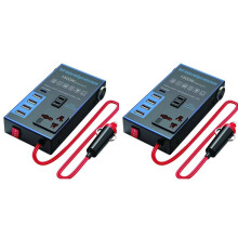 2X 1500W Car Power Inverter 12V 24V to 220V Mobile Phone USB Charging Truck Home Socket Auto Charger Converter Adapter