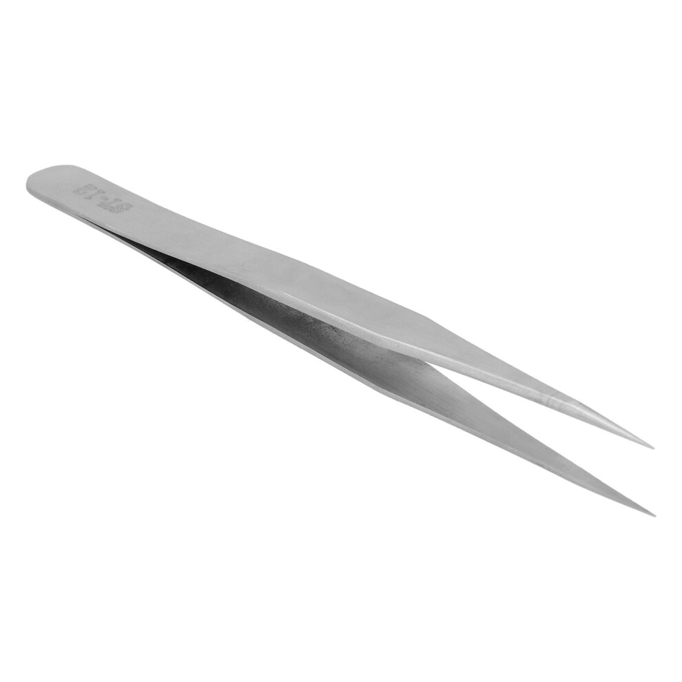 Stainless Steel Anti-Static False Eyelash Tweezers ST12, Precise Grafting Tool