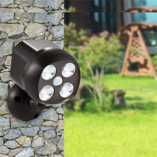 Battery Motion Sensor Light Outdoor Waterproof Wireless LED Battery Powered Wall Light Auto On/Off Night Light 1