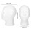 Hat and Wig Display Mannequin, White Foam, Creative Appearance, Practical 8