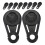 Clamp Shape Tarp Fasteners Black 10Pcs For Hiking 3