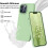 Compatible with iPhone 13 Pro Max Case, 6.7" Liquid Silicone, Soft Microfiber Lining, Full-Body Bumper Protection – Matcha 2