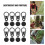 Clamp Shape Tarp Fasteners Black 10Pcs For Hiking 4