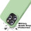 Compatible with iPhone 13 Pro Max Case, 6.7" Liquid Silicone, Soft Microfiber Lining, Full-Body Bumper Protection – Matcha 5