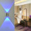 LED-Wandleuchte, doppelseitig, blau, Aluminium, 2er-Pack 3