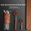 Accurate Measuring Spoon for Coffees Bean Features Comfortable Walnuts Handle and Stainless Steel Construction 6