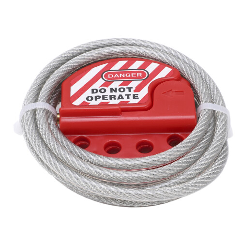 Safety Lockout Kit with 4 High Temp Resistant Keyhole Cables for Electricals 1