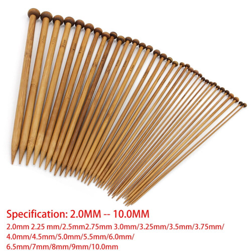 Straight Knitting Needles Single Point 25CM 18 Types 1