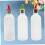 3Pcs Salad Dressing Bottles Plastic Sauce Container Assorted Colors Translucent 7
